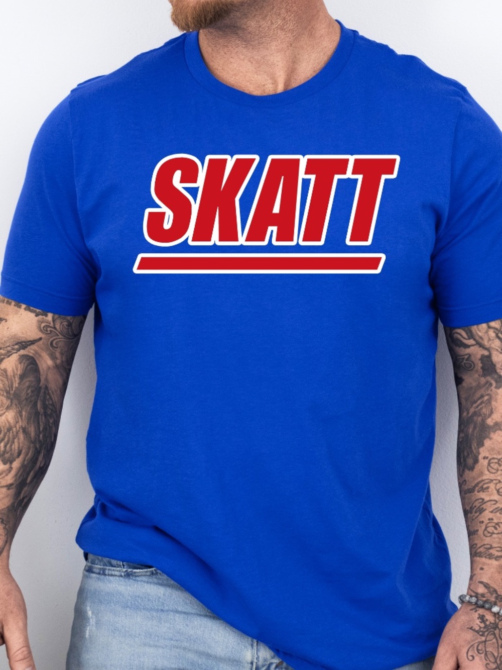 SKATT, Cam Skattebo New York GMEN Football themed t-shirt | Adult & Kids sizes